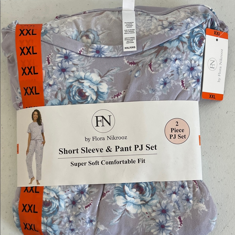 Flora Nikrooz Lavender Floral Pajama Set